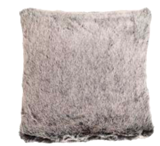Alaska Grey Fur Cushion